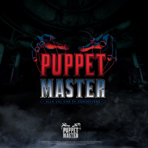 Puppet design with the title 'PUPPET MASTER'