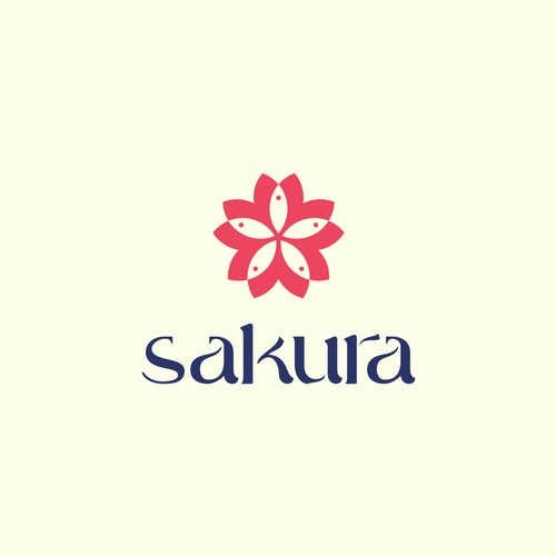 Fish brand with the title 'Sakura Sushi logo concept'