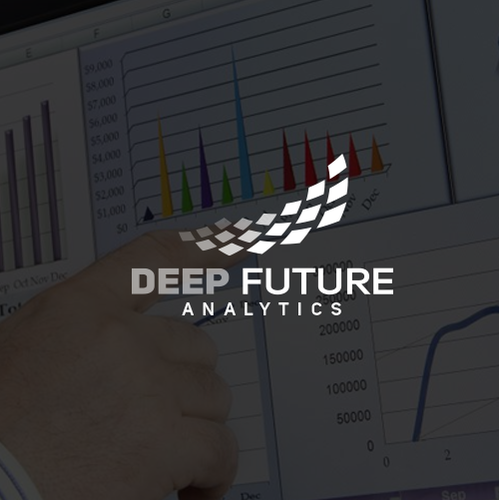 Bank logo with the title 'Modern logo for a financial analytics company'