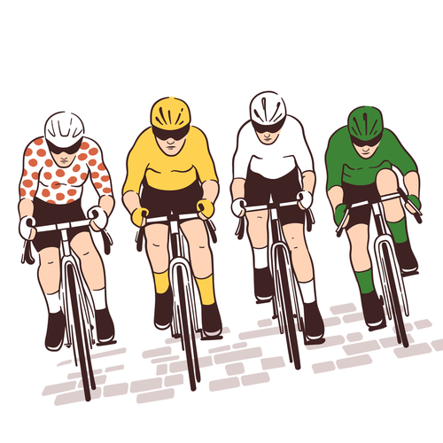Sports artwork with the title 'Illustration'