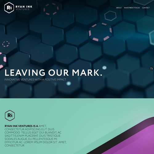 Square design with the title 'Ryan Ink Ventures'