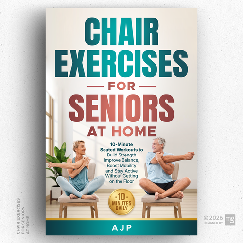 Health design with the title 'Chair Exercises for Seniors at Home'