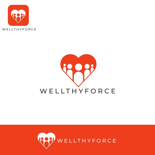 Staff logo with the title 'Logo for a well being company'