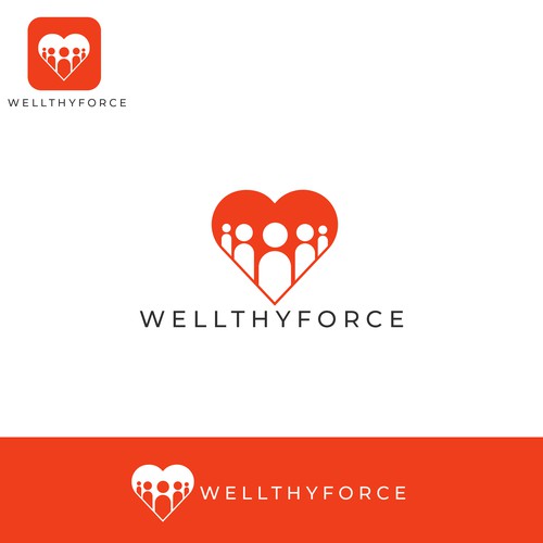 Employee logo with the title 'Logo for a well being company'