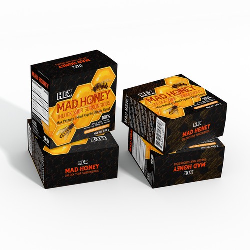 Sweets packaging with the title 'Luxury Box Design'