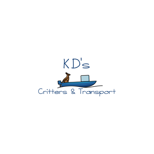 Kangaroo logo with the title 'KD's Critters & Transport'