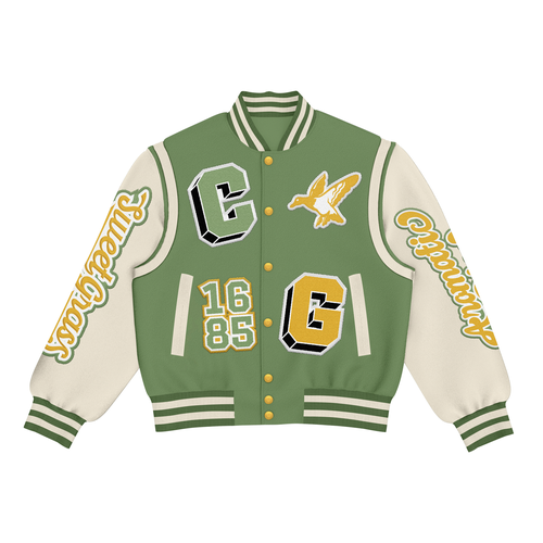 Jacket design with the title 'Custom jacket for clothing brand'