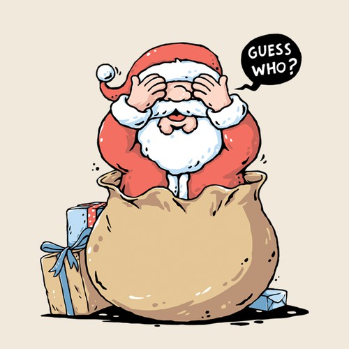 Santa design with the title 'Xmas Gift'