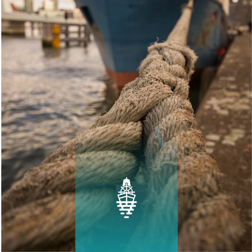 Outline logo with the title 'ship'