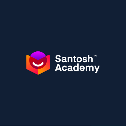 Study design with the title 'Logo Concept for Santosh Academy'