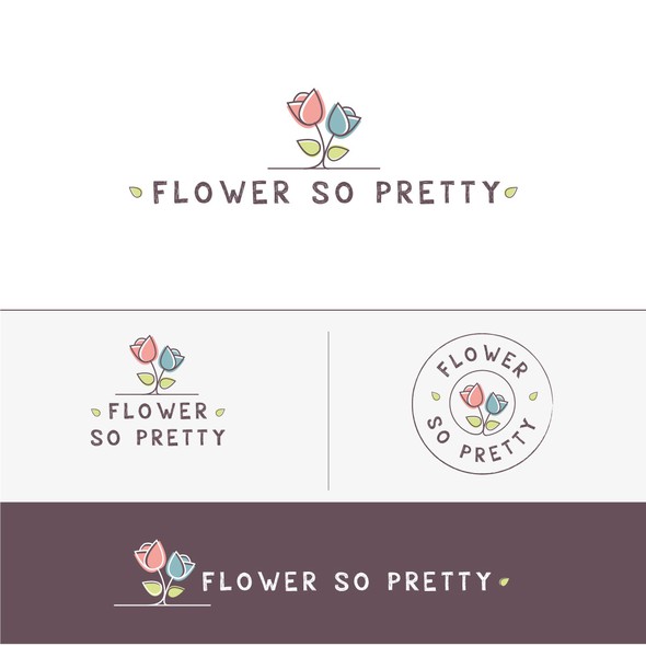Pretty design with the title 'Flower so pretty'
