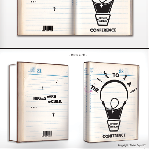 Cartoon book cover with the title 'Book cover '