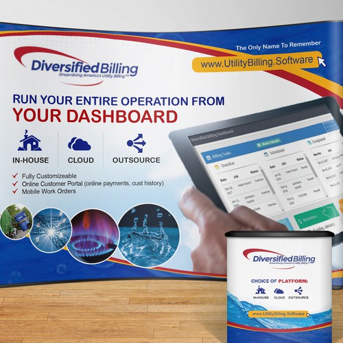 Backdrop design with the title 'Diversified Technology Corp'