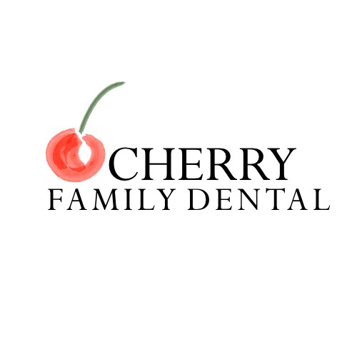 Cherry logo with the title 'Simply logo for a family dentistry'