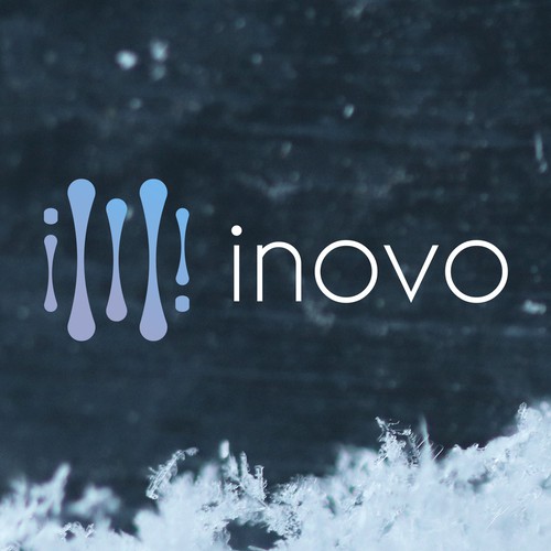 Blood logo with the title 'inovo Logo for DNA'