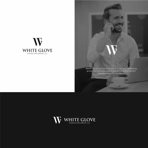 W brand with the title 'White Glove Consulting Group'