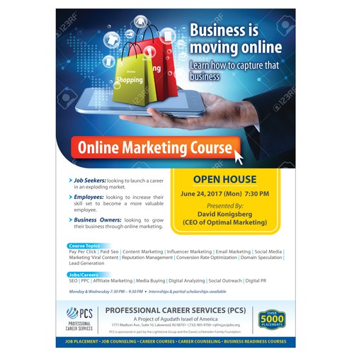 Course design with the title 'Flyer'