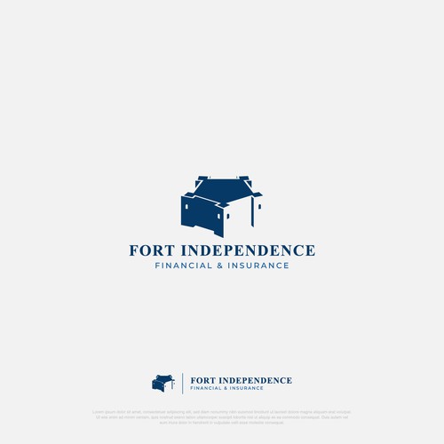 Small business design with the title 'Fort Independence Financial & Insurance'