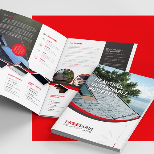 Roof design with the title 'FREESUNS'