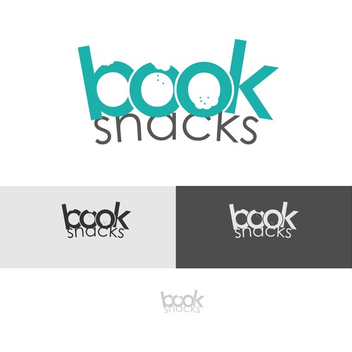 Snack logo with the title 'BookSnacks logo concept'