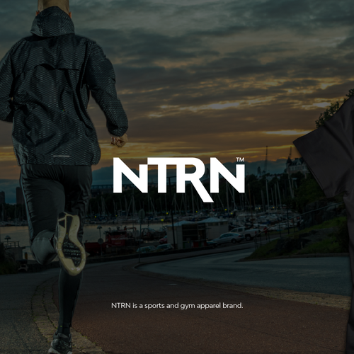 Sans serif logo with the title 'NTRN - Sports and Gym Apparel'