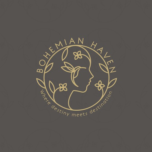 Haven logo with the title 'Feminine logo for beauty boutique'
