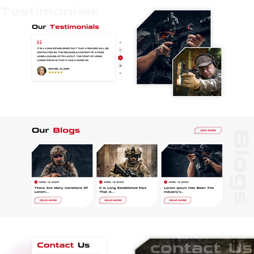 Armor design with the title 'Shellshock Protection'