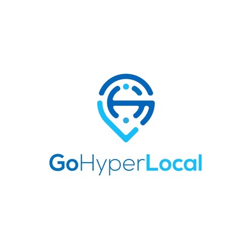 New logo with the title 'GoHyperLocal'