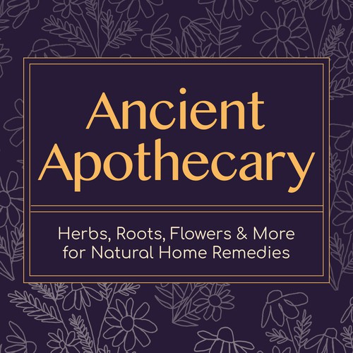 Ancient book cover with the title 'Ancient Apothecary '