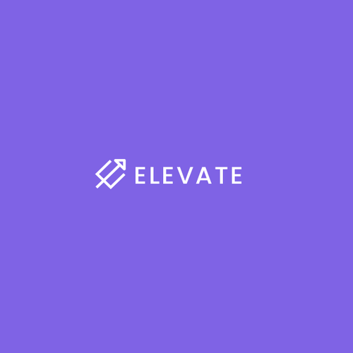 Elevate gold time lettering monogram logo outline