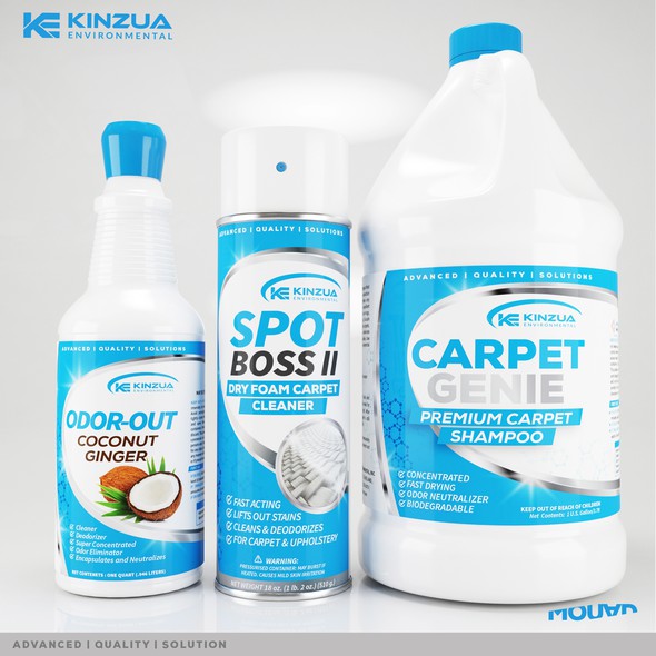 Modern label with the title 'KINZUA'