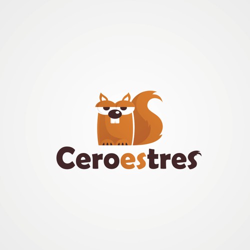 Squirrel design with the title 'Help Ceroestres with a PET Logo'