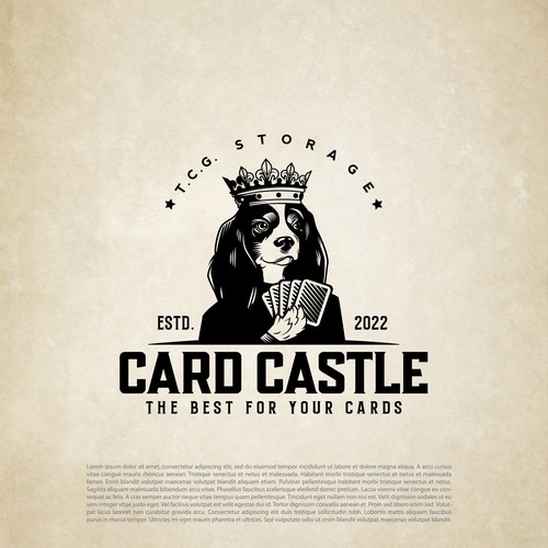 Nice design with the title 'Card Castle'