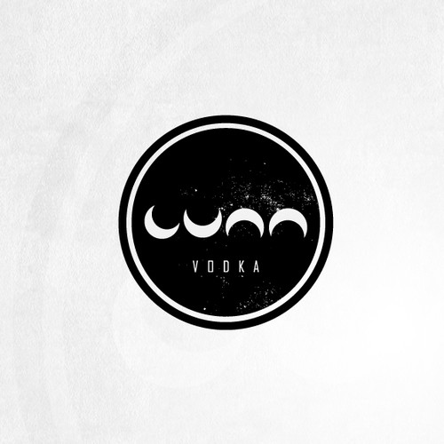 Luna logo with the title 'luna vodka'