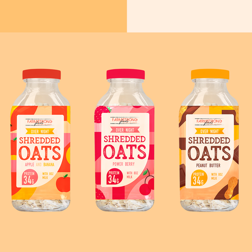 Fun label with the title 'Oats packaging'