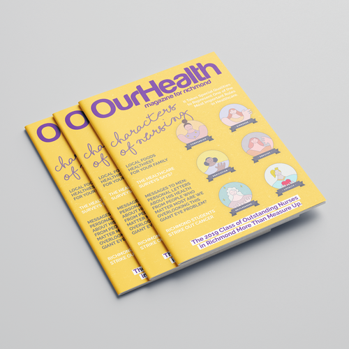 Sketchbook design with the title 'Magazine Cover Concept'