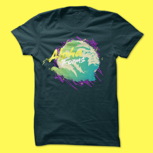 Gorilla t-shirt with the title 'Alphaforms'