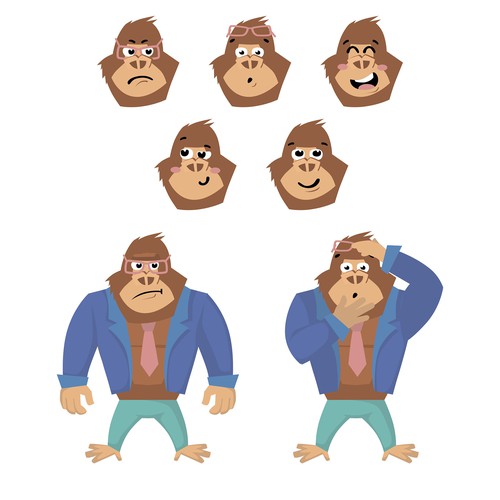 Emoticon design with the title 'Character'