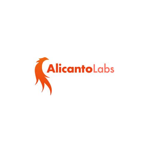 Tablet logo with the title 'AlicantoLabs Mythical Creature Logo'