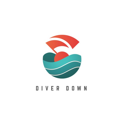 Flag design with the title 'Diver Down LLC. '