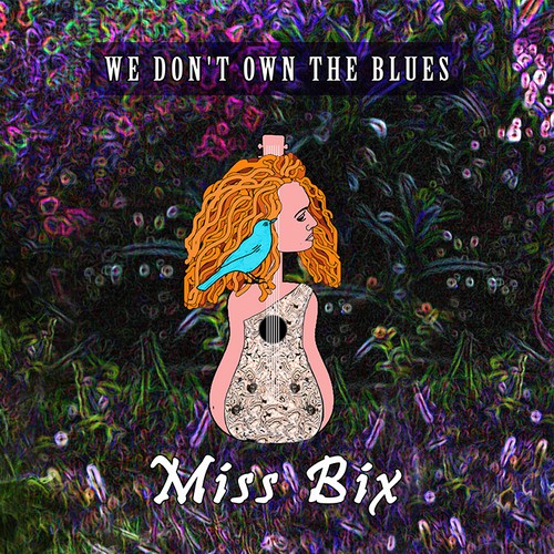 CD cover illustration with the title 'A fun album cover for a wonderful artist'