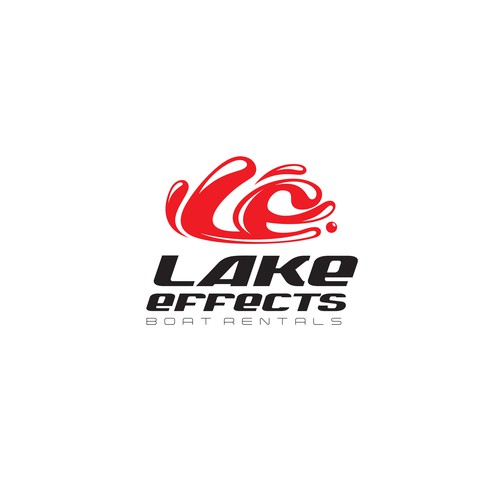 Boat design with the title 'Lake Effects Logo design'