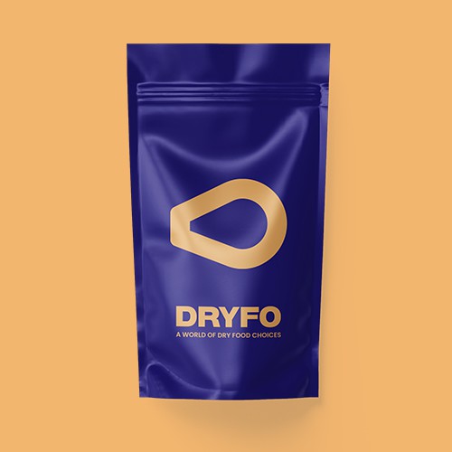 Nut logo with the title 'Monogram logo design for a brand that sells dry food'