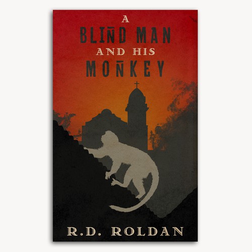 Novel design with the title 'Cover design for a novel'