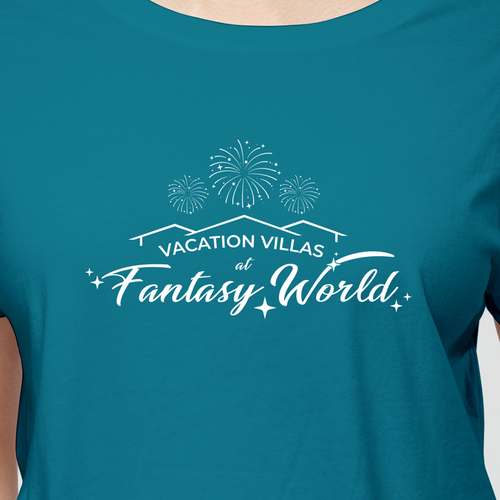 Hotel logo with the title 'Vacation Villas at Fantasy World Logo'