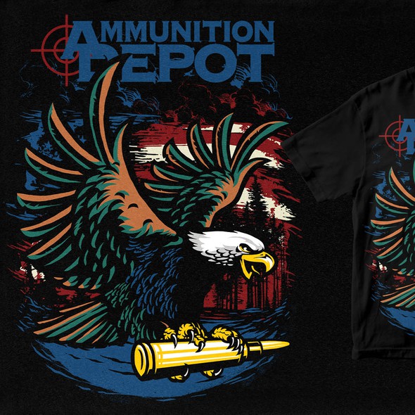 American flag t-shirt with the title 'Eagle'