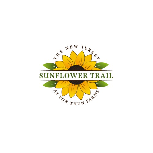 Sunflower design with the title 'Sunflower trail'