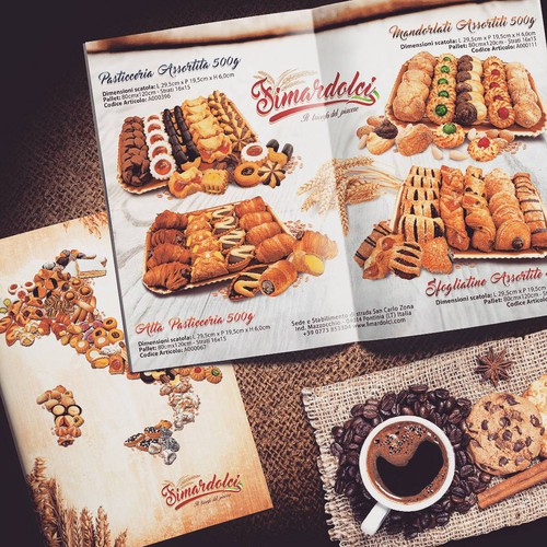 Cookie design with the title 'Catalog design'