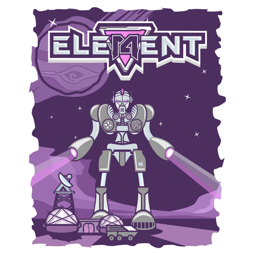 Space t-shirt with the title 'ELEMENT T SHIRT'