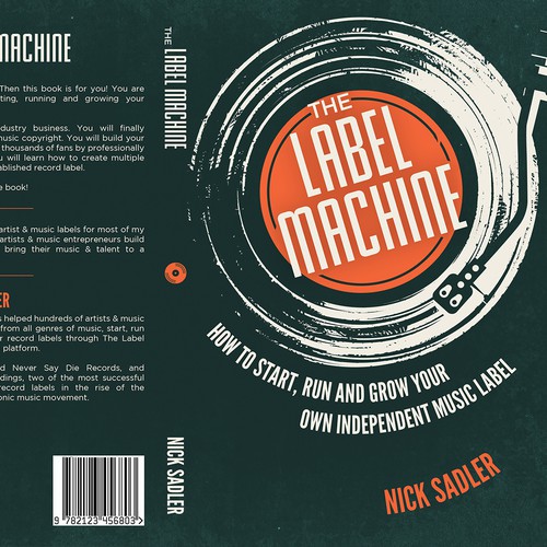 Music book cover with the title 'The Label Machine'